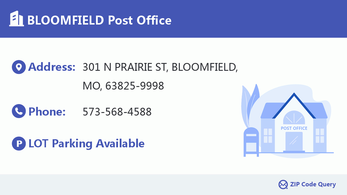 Post Office:BLOOMFIELD