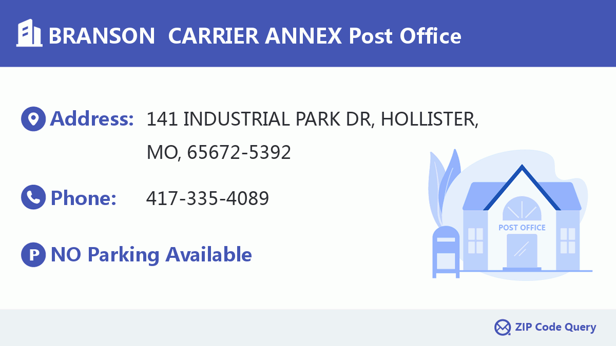 Post Office:BRANSON  CARRIER ANNEX