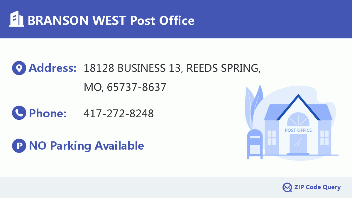 Post Office:BRANSON WEST