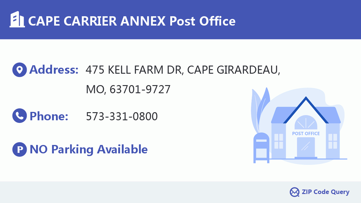 Post Office:CAPE CARRIER ANNEX