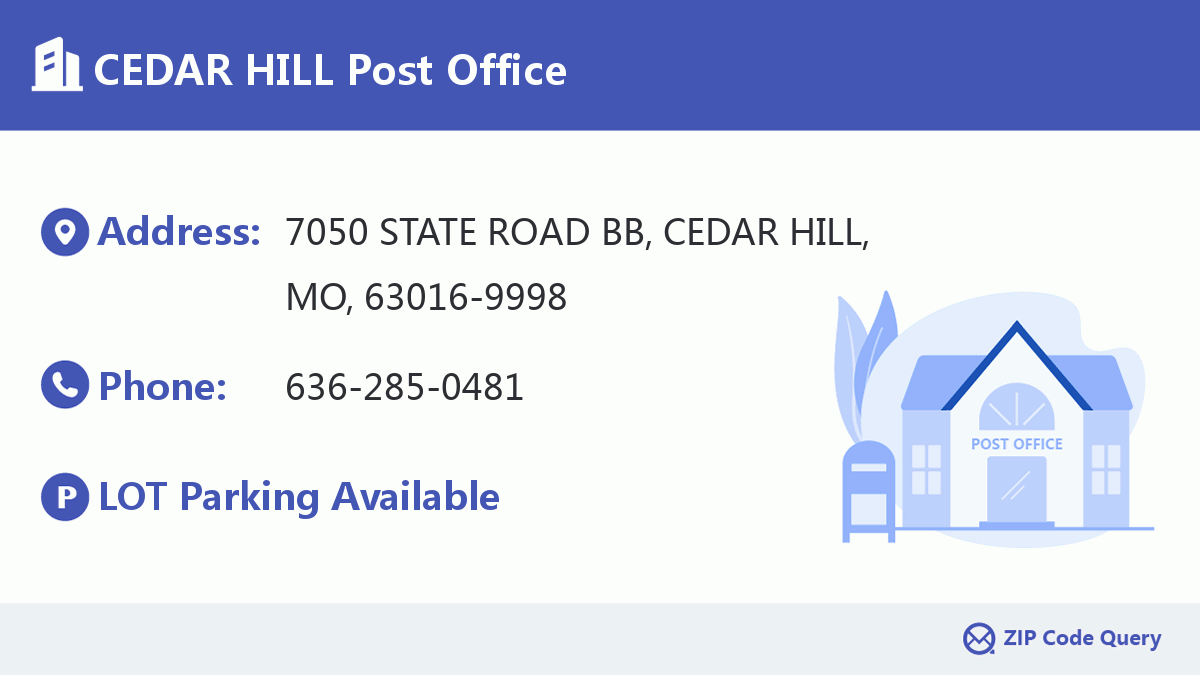 Post Office:CEDAR HILL