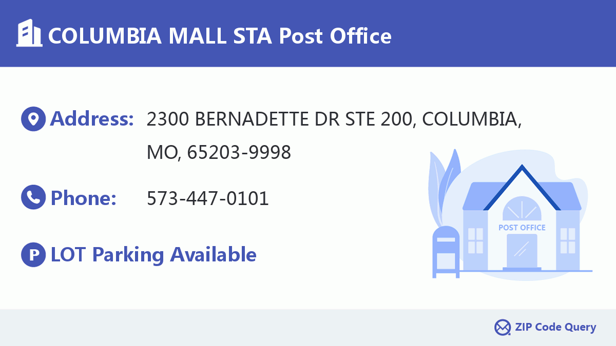 Post Office:COLUMBIA MALL STA