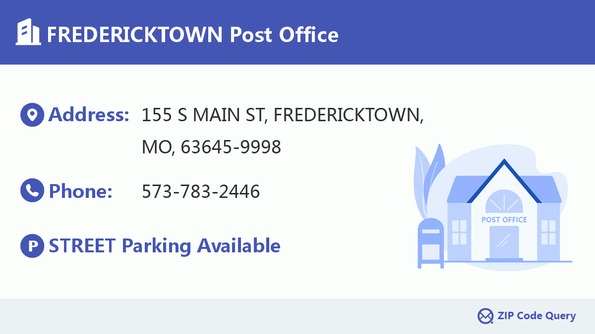 Post Office:FREDERICKTOWN