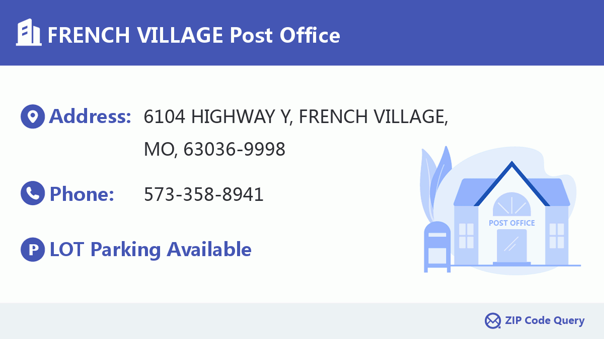 Post Office:FRENCH VILLAGE