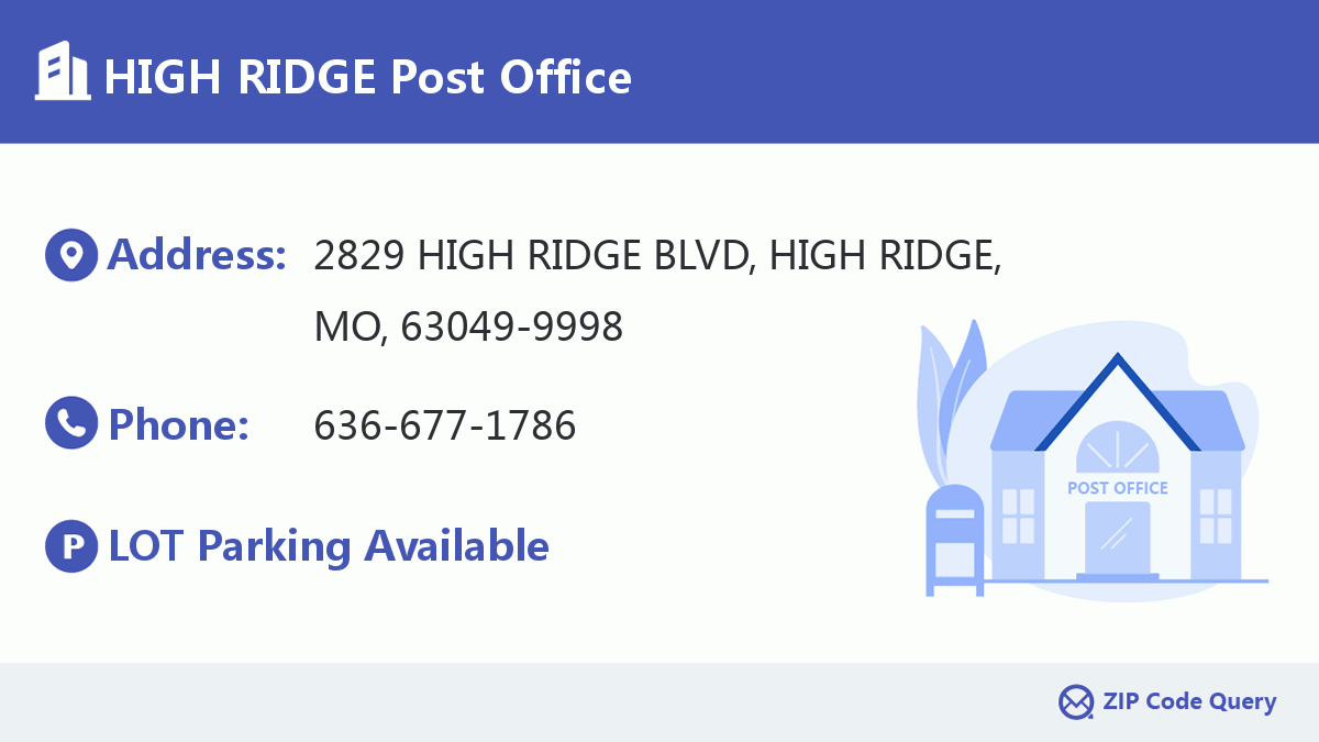 Post Office:HIGH RIDGE