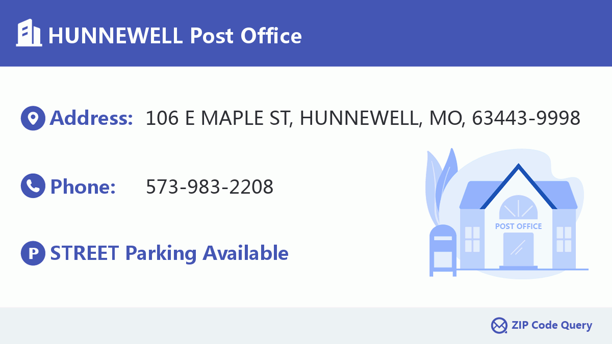 Post Office:HUNNEWELL