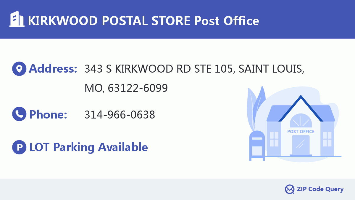 Post Office:KIRKWOOD POSTAL STORE