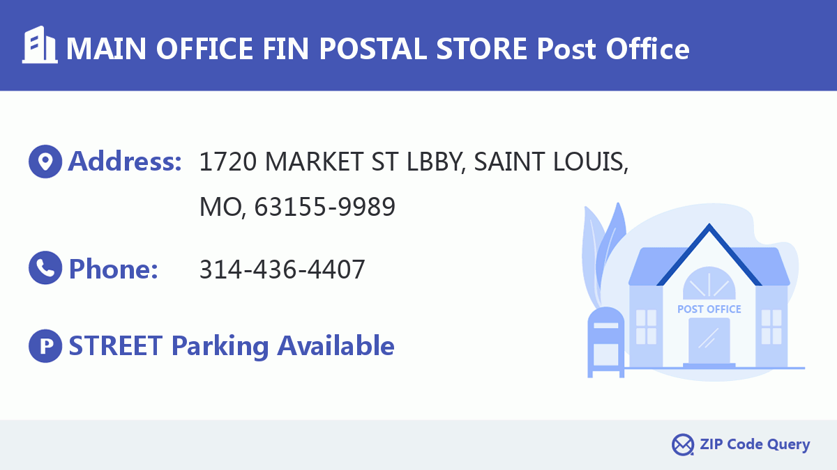 Post Office:MAIN OFFICE FIN POSTAL STORE