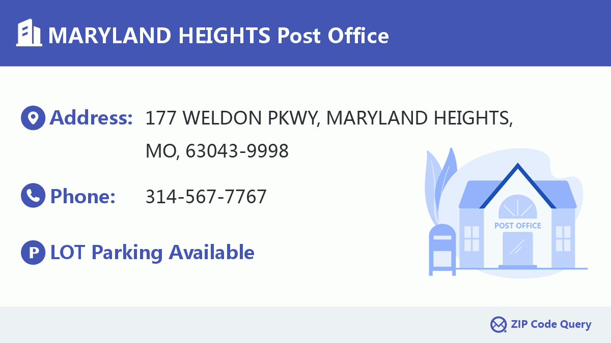 Post Office:MARYLAND HEIGHTS