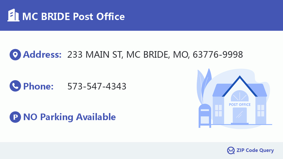 Post Office:MC BRIDE