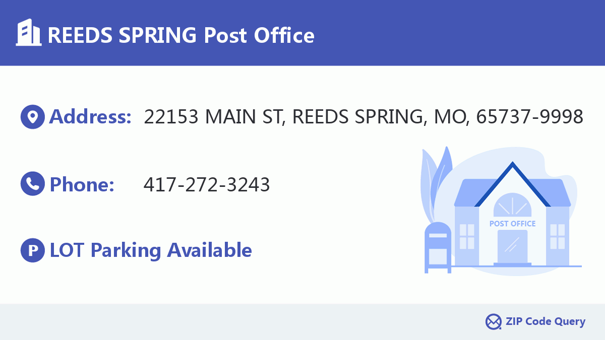 Post Office:REEDS SPRING