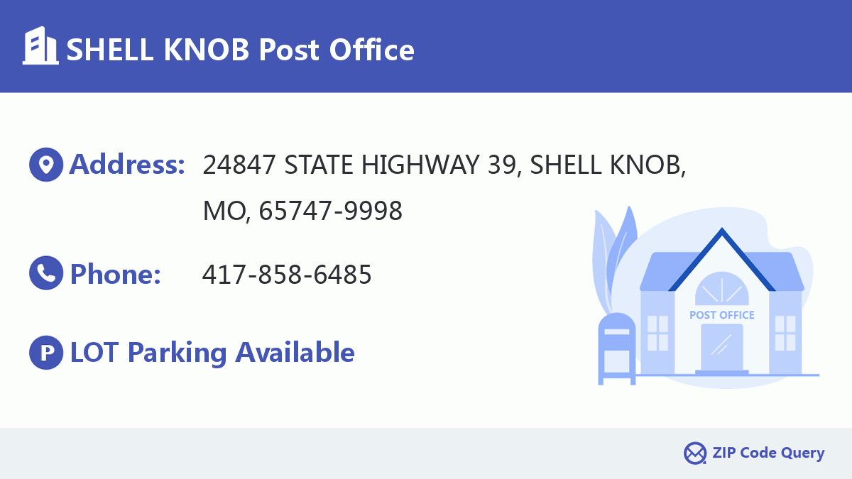 Post Office:SHELL KNOB