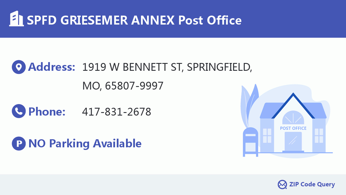 Post Office:SPFD GRIESEMER ANNEX