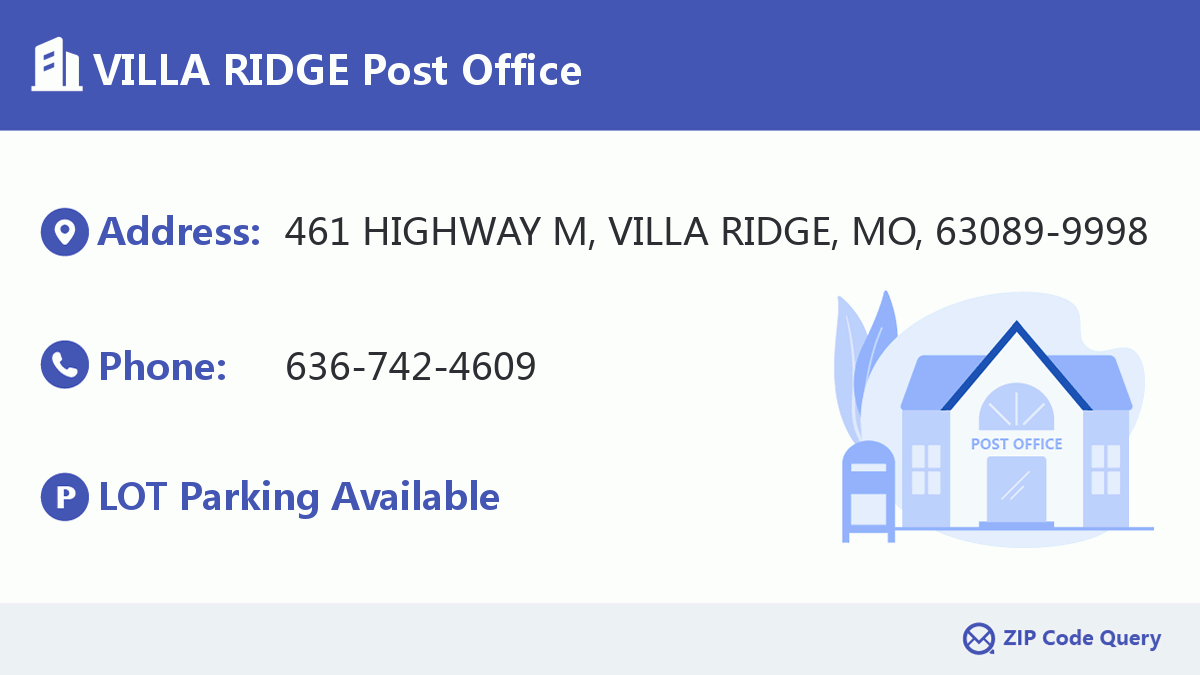 Post Office:VILLA RIDGE