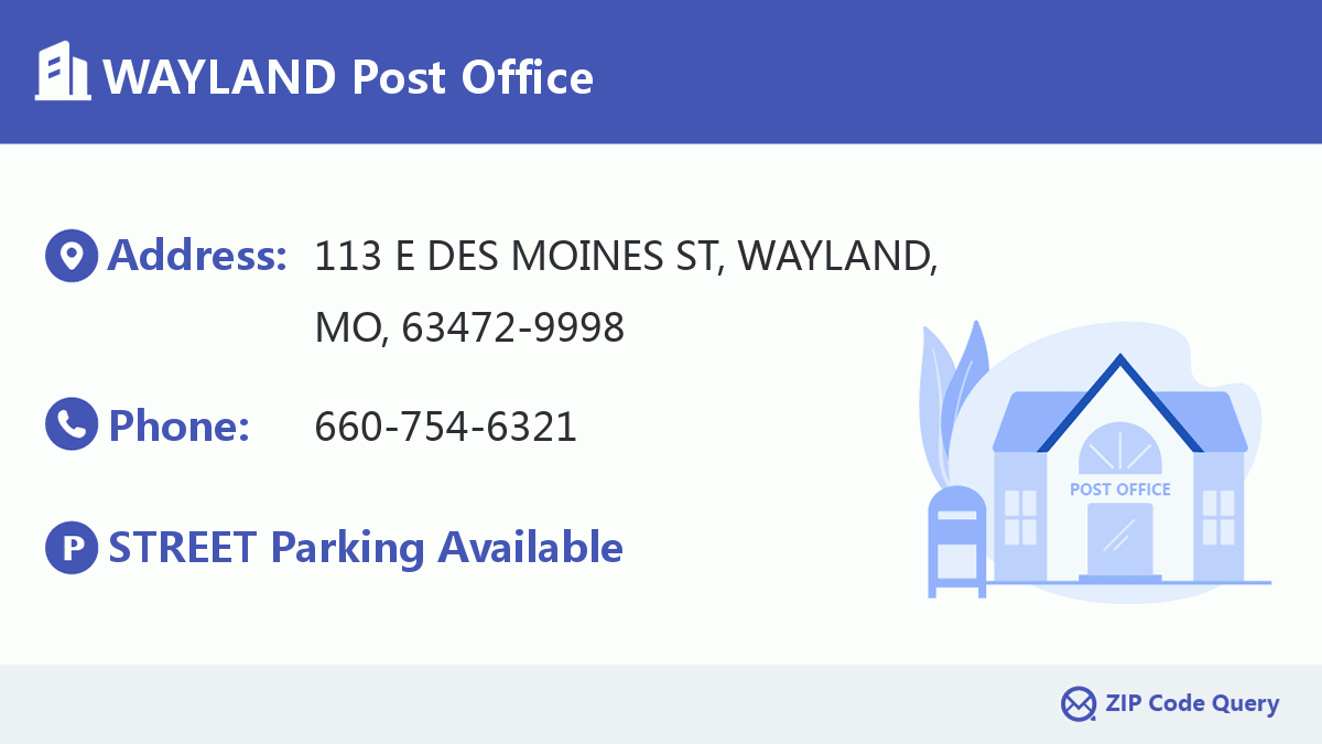 Post Office:WAYLAND