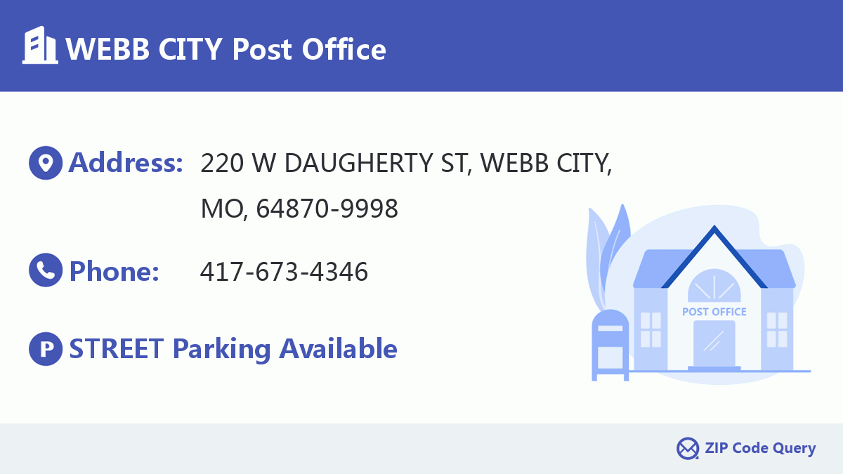 Post Office:WEBB CITY
