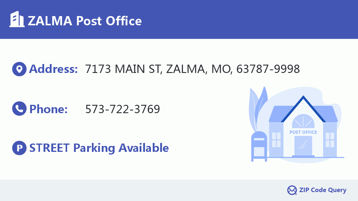 Post Office:ZALMA
